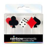 Rainbow Moments Paraffin Shape Candles 5pk Casino