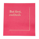 Rainbow Moments Beverage Napkins 20pk But First, Cocktails