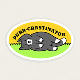 Gobi Prints Vinyl Sticker - Purr-crastinator