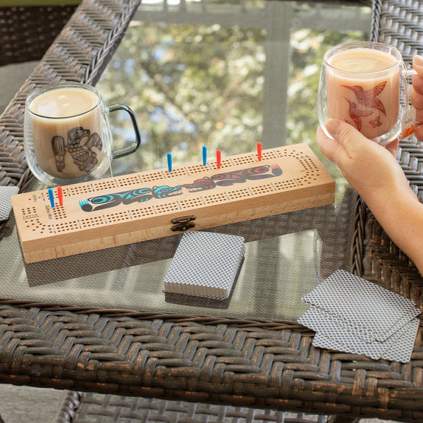 Native Northwest 3-Track Cribbage Game - Bears