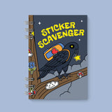 Gobi Prints Mini Reusable Sticker Book - Scavenger Crow
