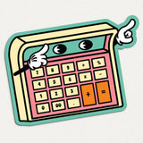 Gobi Prints Retro Mouse Pad - Calculator