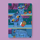 Gobi Prints Softcover Journal - Derpy Cat KPDH