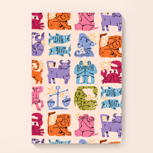 Gobi Prints Softcover Journal - Zodiac Light