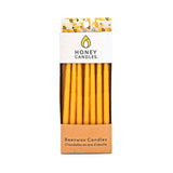 Honey Candles Beeswax Thin Taper Candles -7pk