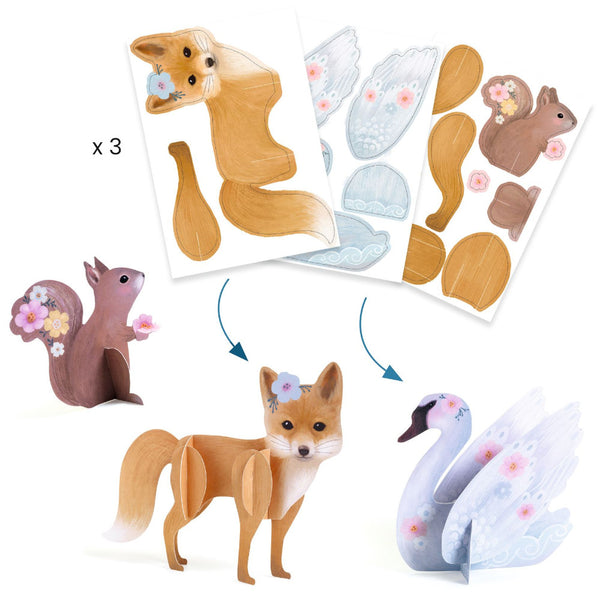 Djeco Creative Activities Multi-Activity Craft Kit - Fluffy Box