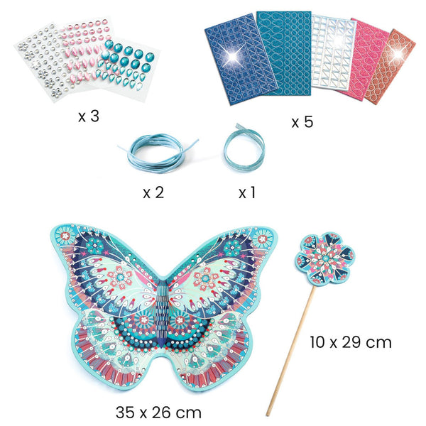 Djeco DIY Fairy Wings & Wand Costume Kit