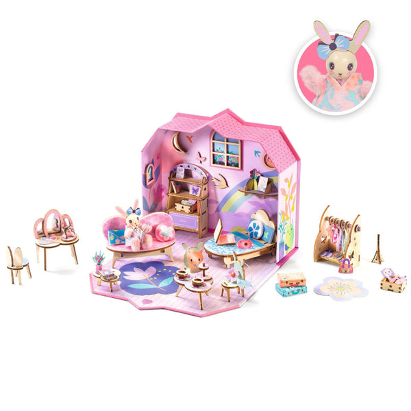 Djeco Mi House DIY Dollhouse Kit - Rosie Rabbit
