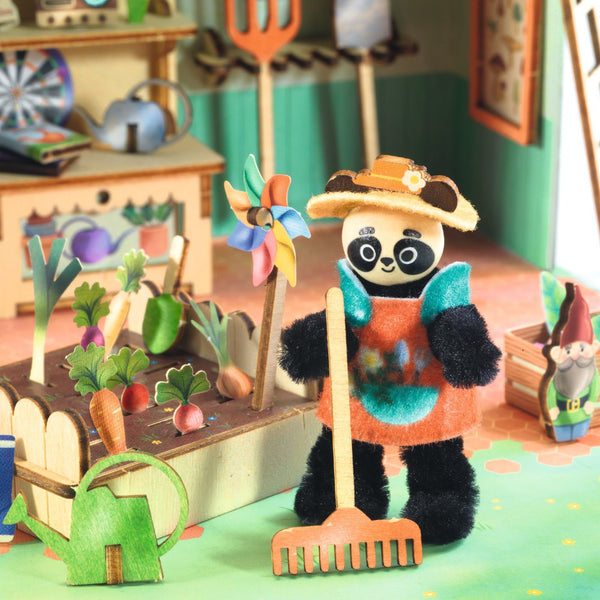 Djeco Mi House DIY Dollhouse Kit - Olive Panda