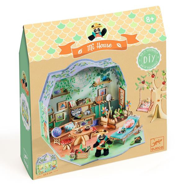 Djeco Mi House DIY Dollhouse Kit - Olive Panda