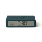 Lexon Flip Reversible LCD Alarm Clock - Classic, Duck Blue