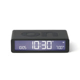 Lexon Flip Reversible LCD Alarm Clock - Classic, Dark Grey