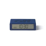 Lexon Flip Reversible LCD Alarm Clock - Mini, Dark Blue