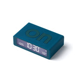 Lexon Flip Reversible LCD Alarm Clock - Mini, Dark Blue
