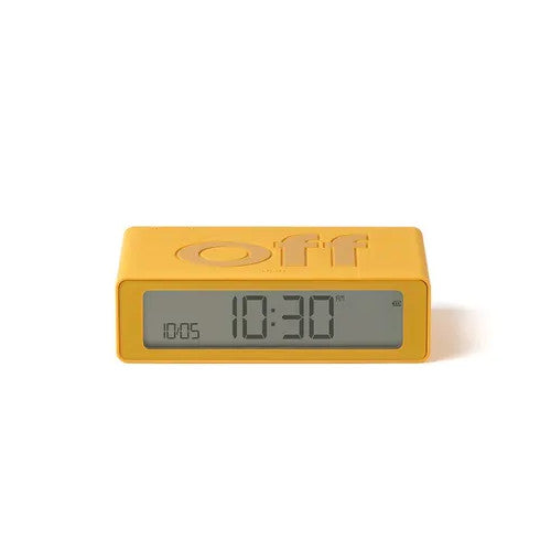 Lexon Flip Reversible LCD Alarm Clock - Mini, Yellow