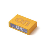 Lexon Flip Reversible LCD Alarm Clock - Mini, Yellow