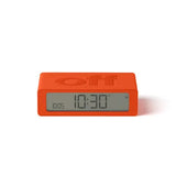 Lexon Flip Reversible LCD Alarm Clock - Mini, Orange