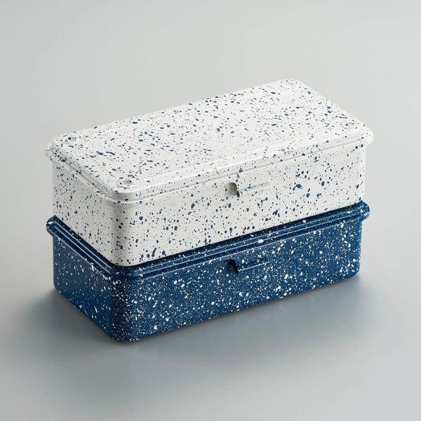 Toyo Steel Trunk Shape Toolbox T-190 Japanese White Indigo
