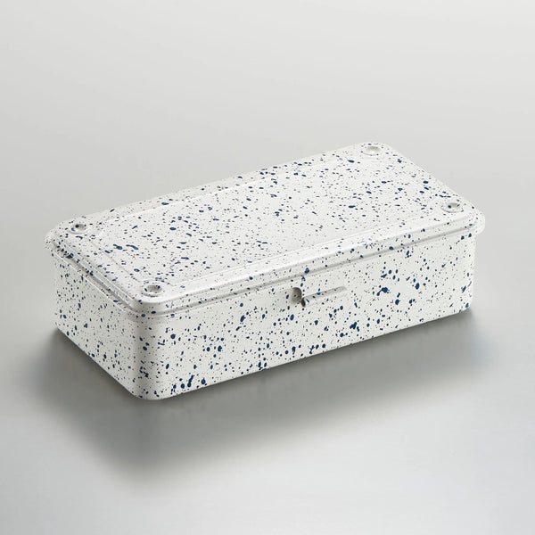 Toyo Steel Trunk Shape Toolbox T-190 Japanese White Indigo