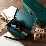 Toyo Steel Trunk Shape Toolbox T-190 Antique Green