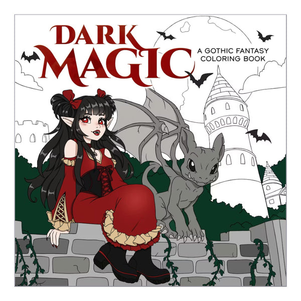Dark Magic: A Gothic Fantasy Colouring Book