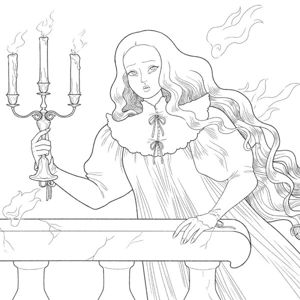 Dark Magic: A Gothic Fantasy Colouring Book