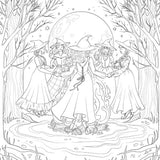 Dark Magic: A Gothic Fantasy Colouring Book