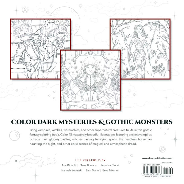 Dark Magic: A Gothic Fantasy Colouring Book