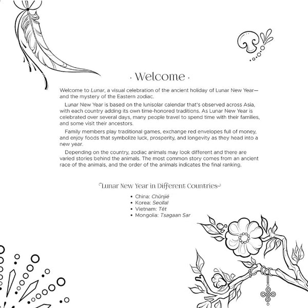Lunar: A Zodiac Art & Coloring Book by Lydia Fenwick