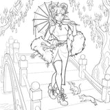 Lunar: A Zodiac Art & Coloring Book by Lydia Fenwick