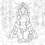 Lunar: A Zodiac Art & Coloring Book by Lydia Fenwick