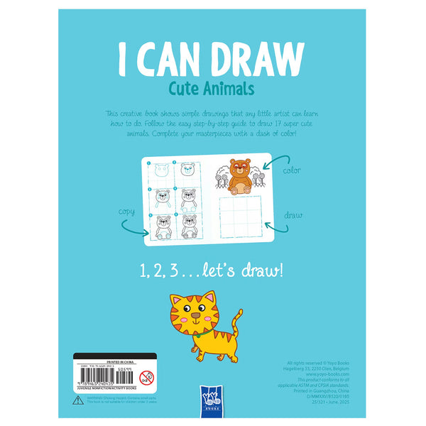 I Can Draw Cute Animals by Yoyo Books