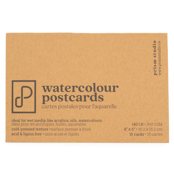 Prism Studio Watercolour Postcards 4" x 6" Cold Pressed 15pk
