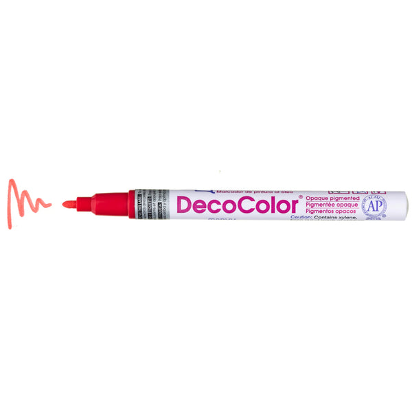 DecoColor Oil Based Paint Marker - Fine RED