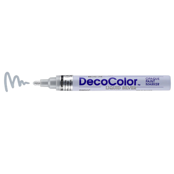 DecoColor Oil Based Paint Marker - Broad SILVER