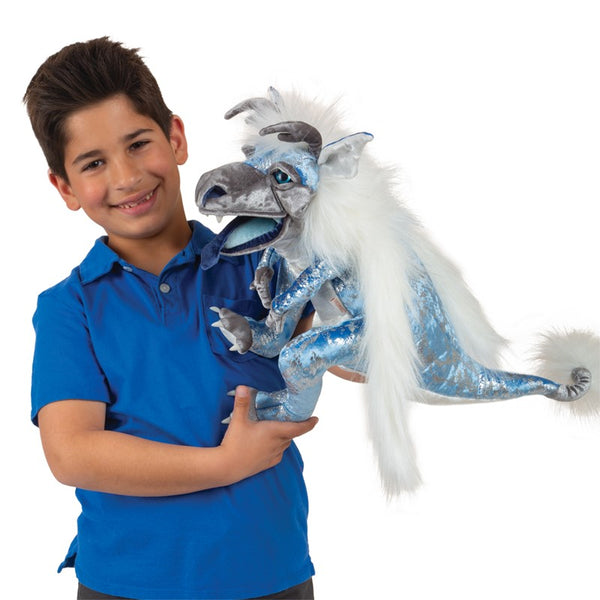 Folkmanis Hand Puppet - Ice Dragon
