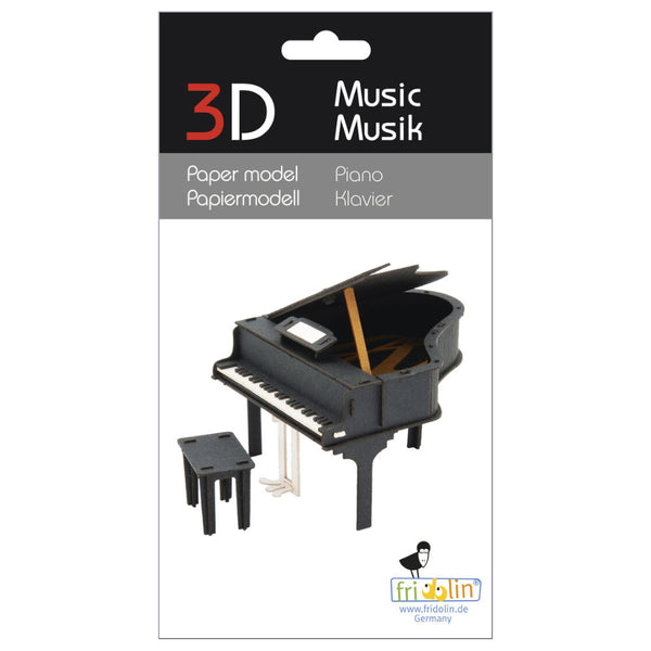 Fridolin 3D Music Paper Model - Piano