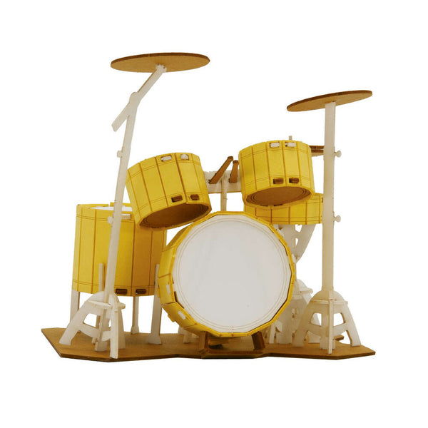 Fridolin 3D Music Paper Model - Drums