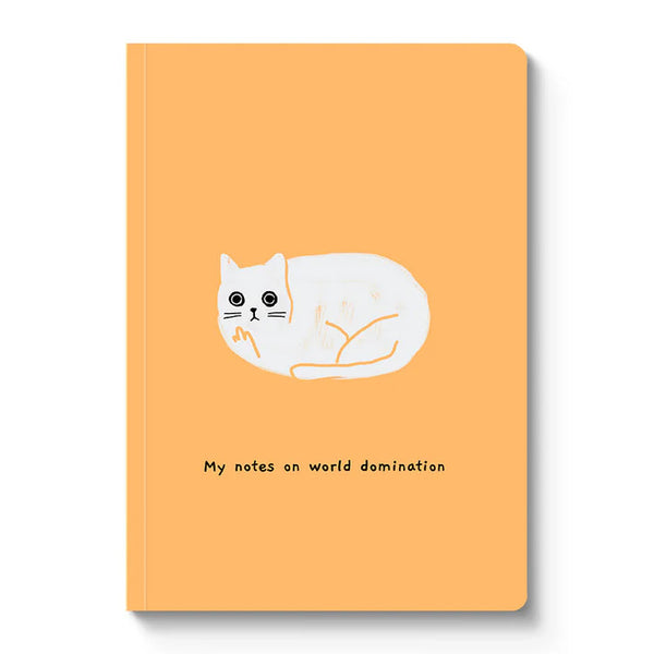 Ohh Deer A5 Notebook, Lined - World Domination