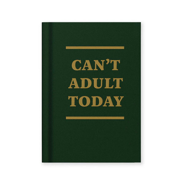 Ohh Deer A7 Fabric Hardcover Notebook, Lined - Can't Adult Today