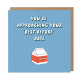 Betiobica Birthday Greeting Card - Best Before Date