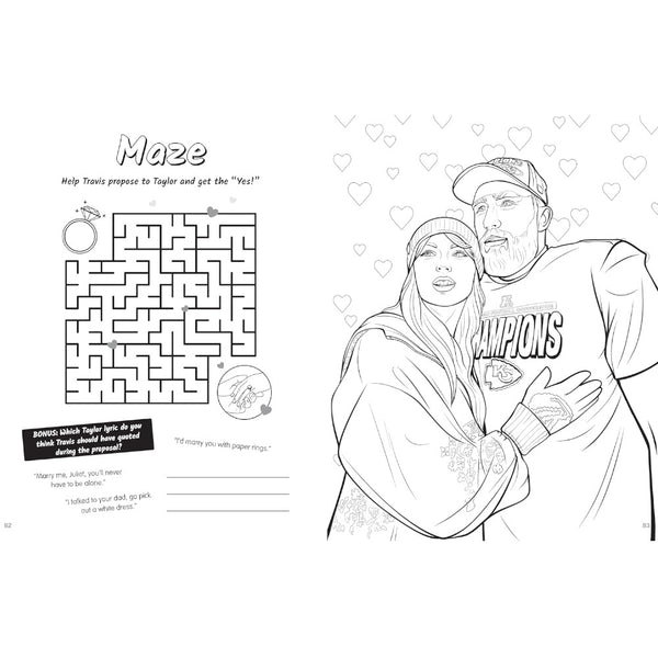 Unofficial Insider's Guide Taylor Swift & Travis Kelce Superstar Activity Book