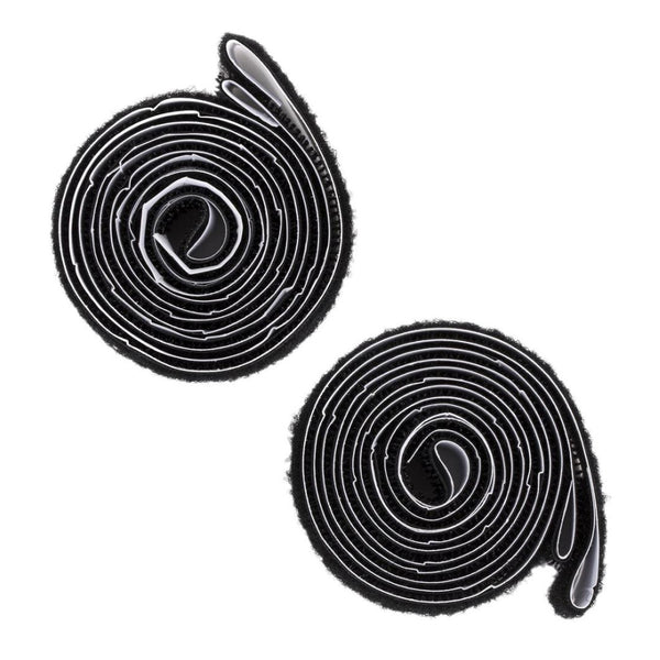 Home Essentials Hook & Loop Fasteners, Self-Adhesive, 26" Black 2pk