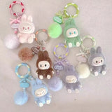 Sinomd Labubu-Inspired Plush Keychain Backpack Clip - Assorted