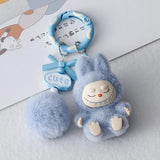 Sinomd Labubu-Inspired Plush Keychain Backpack Clip - Assorted