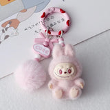 Sinomd Labubu-Inspired Plush Keychain Backpack Clip - Assorted