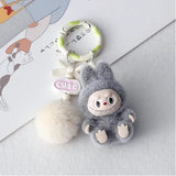 Sinomd Labubu-Inspired Plush Keychain Backpack Clip - Assorted