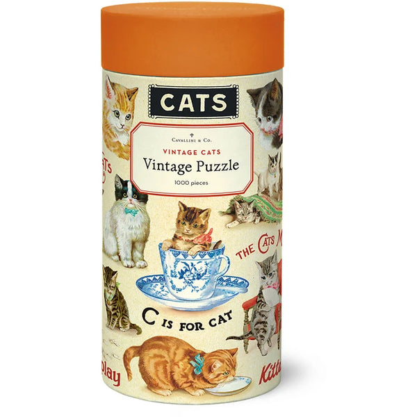 Cavallini 1000pc Vintage Puzzle - Vintage Cats