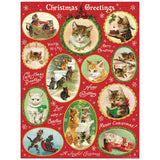 Cavallini 240pc Mini Puzzle - Christmas Cats