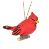 Abbott Hanging Wood Ornament - Cardinal